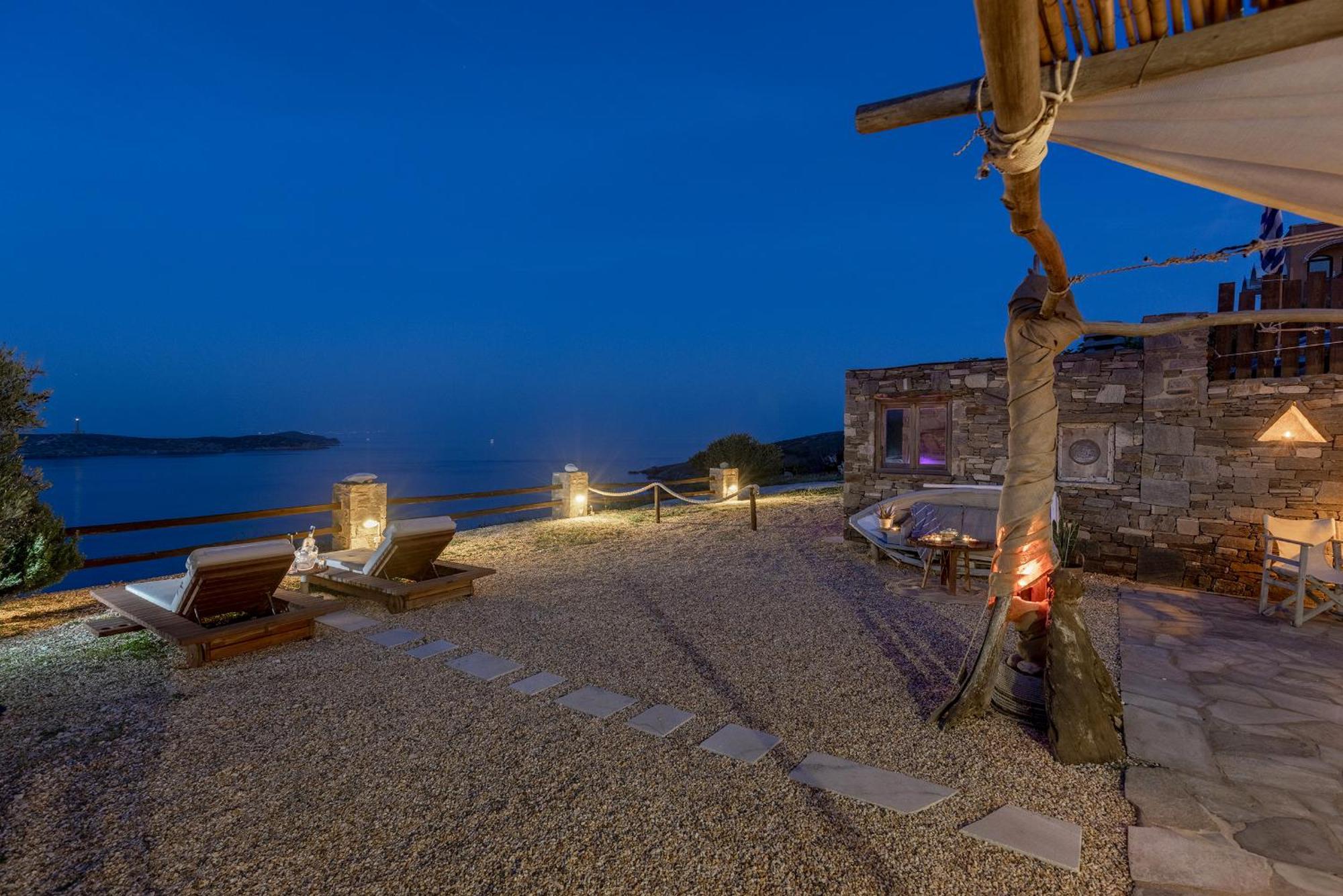 Aegean View - Seaside Apartment In Syros أزوليمنوس المظهر الخارجي الصورة