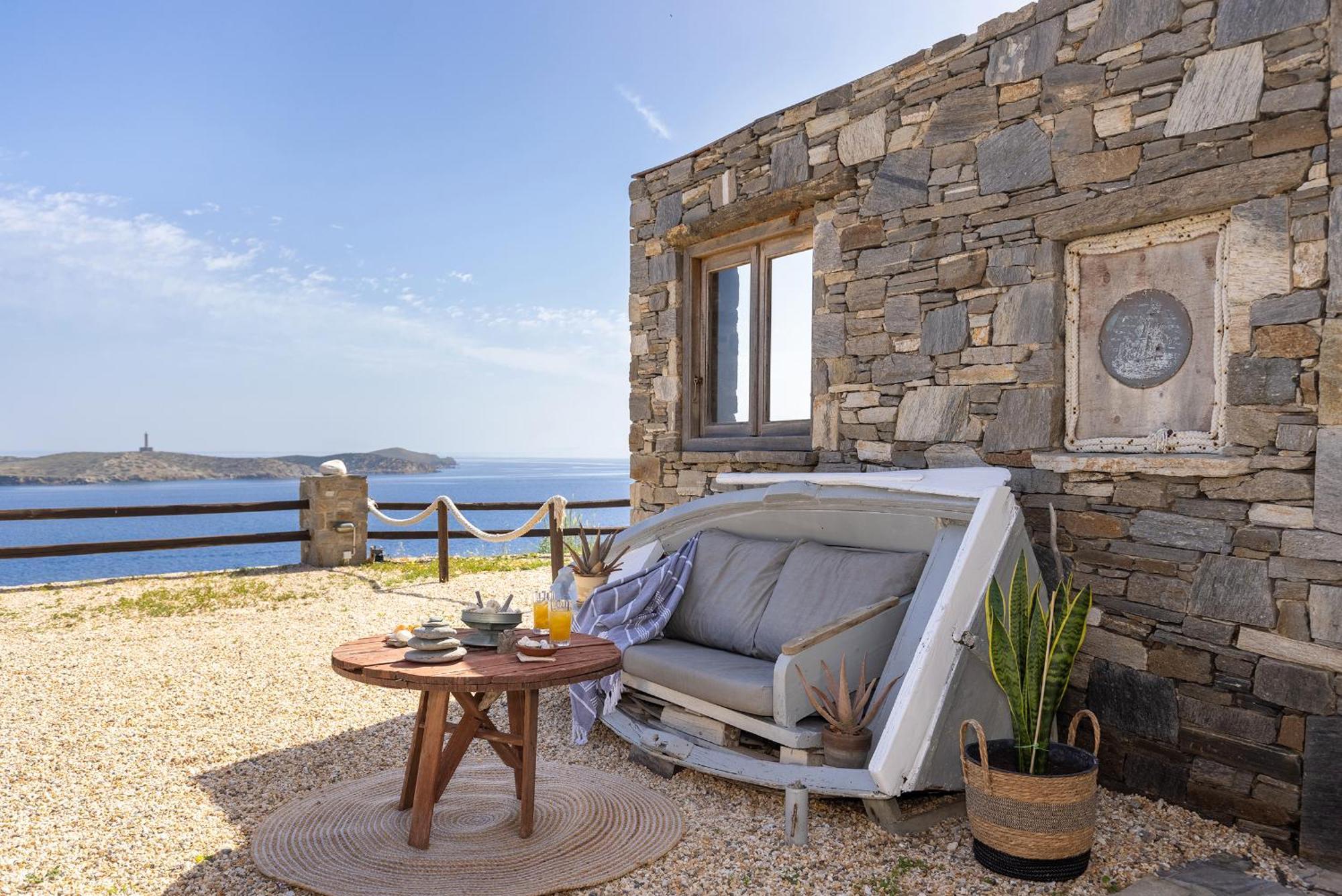 Aegean View - Seaside Apartment In Syros أزوليمنوس المظهر الخارجي الصورة