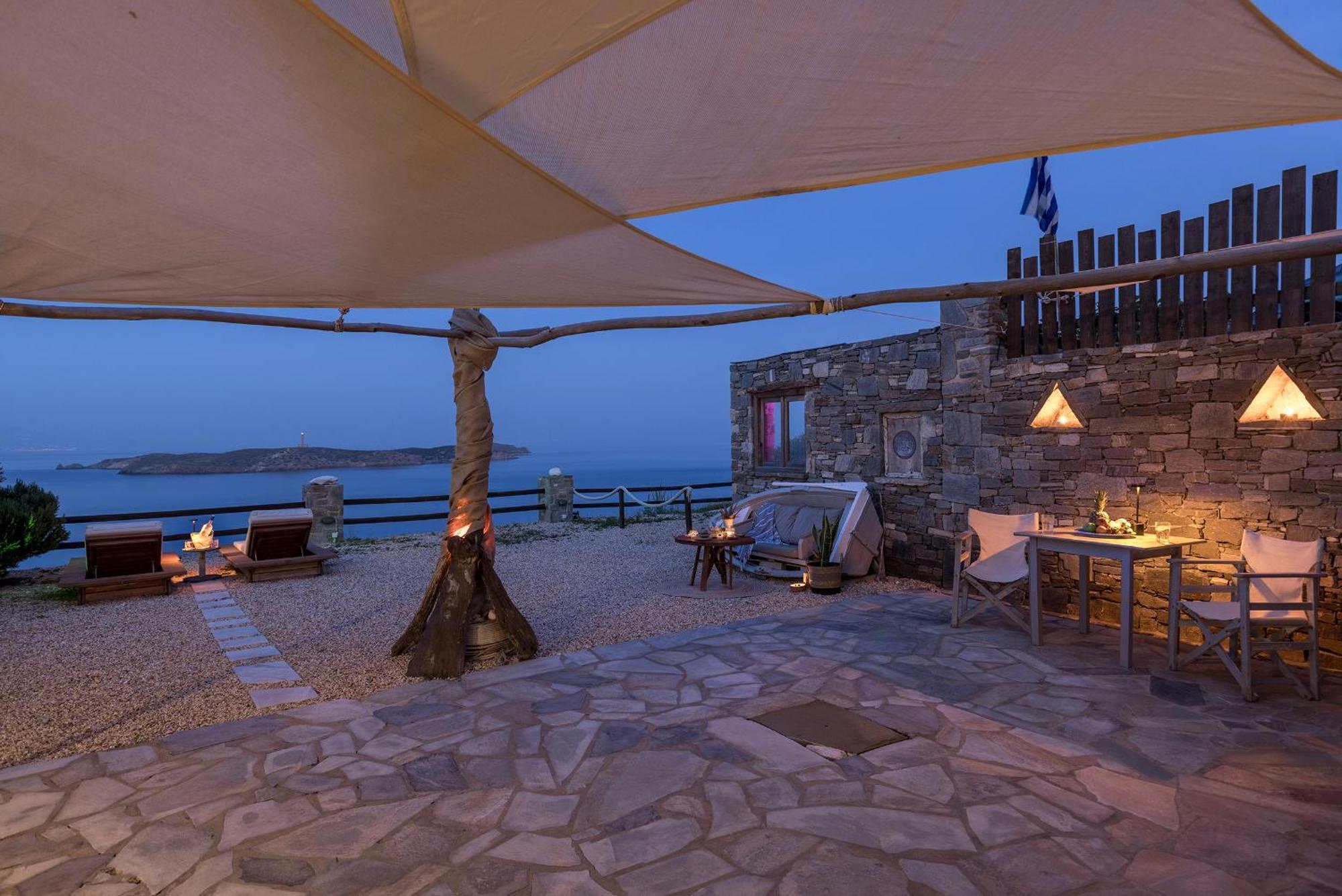 Aegean View - Seaside Apartment In Syros أزوليمنوس المظهر الخارجي الصورة