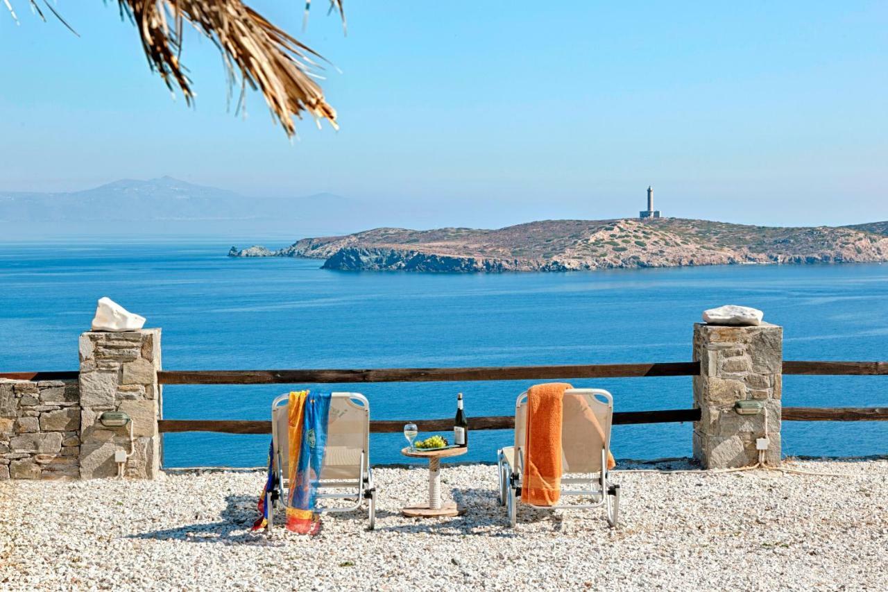 Aegean View - Seaside Apartment In Syros أزوليمنوس المظهر الخارجي الصورة